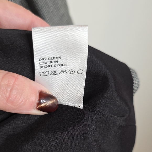 Etcetera Women's Black and White Checkered Peplum Blazer Size 6 - Picture 7 of 8